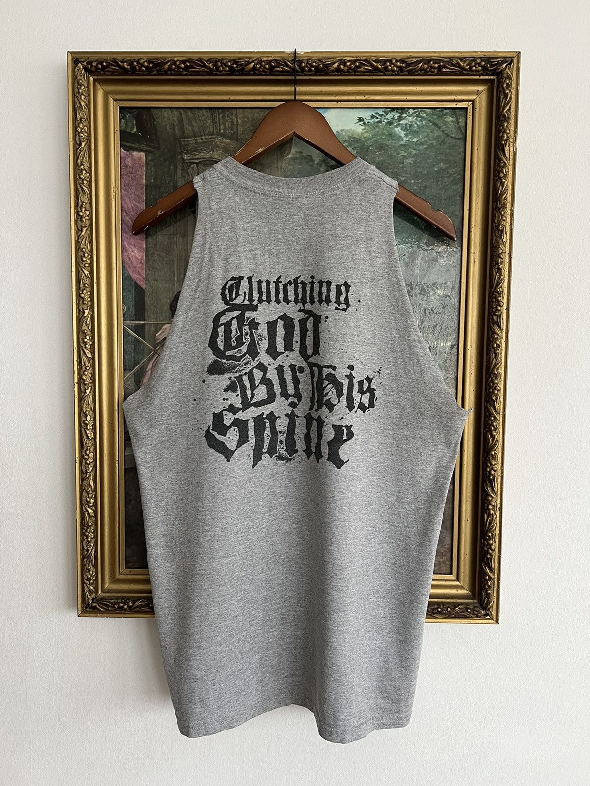 Band Tees Vintage 2000s Eternal Lord Jesus Gray Tank Top Tee Size US M / EU 48-50 / 2 - 2 Thumbnail