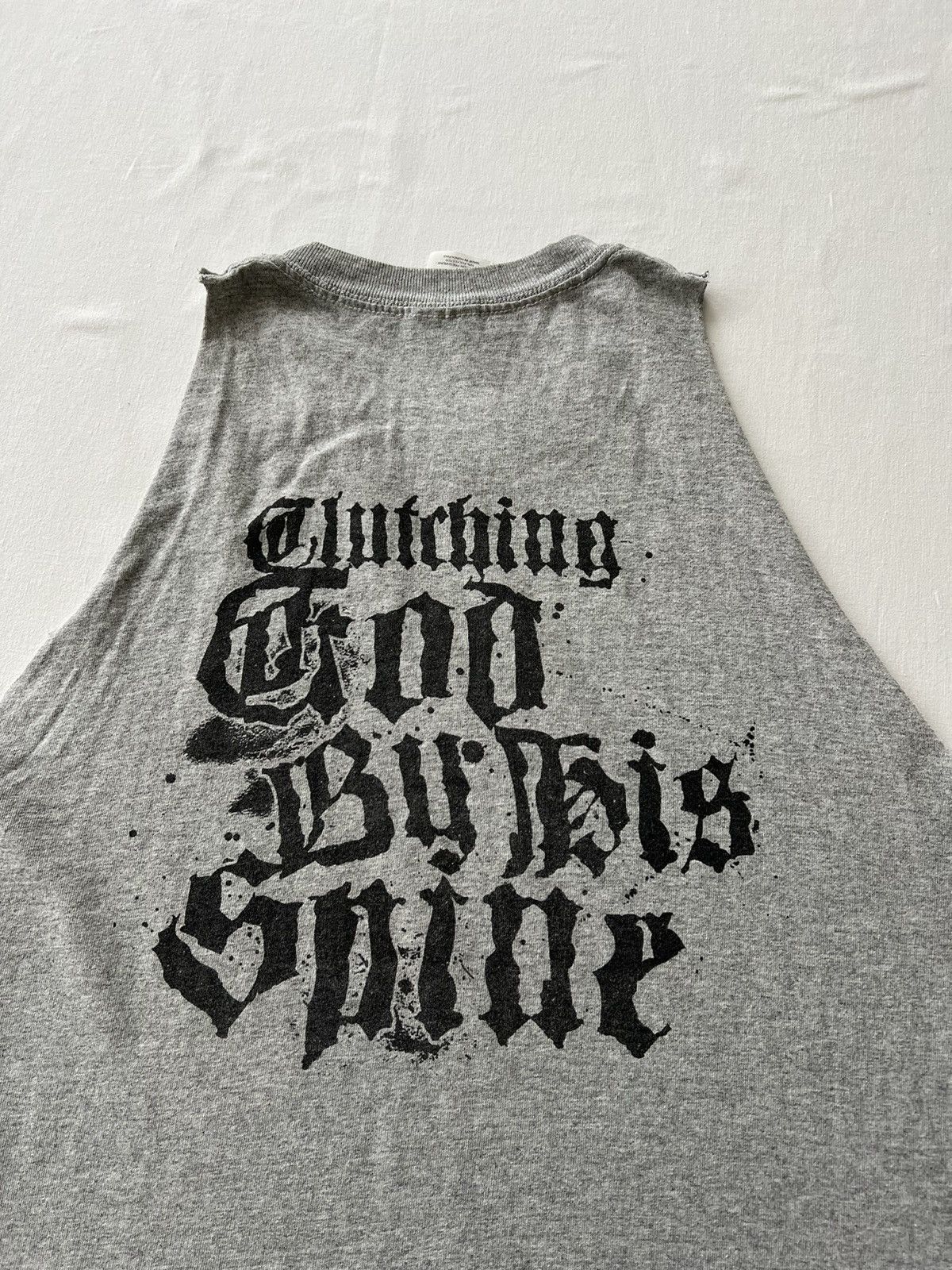 Band Tees Vintage 2000s Eternal Lord Jesus Gray Tank Top Tee Size US M / EU 48-50 / 2 - 9 Thumbnail