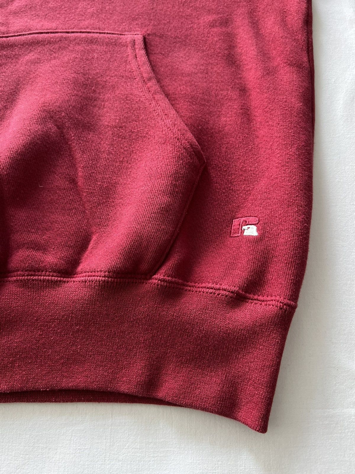 Russell Athletic Vintage 90s Russell Athletic Made in USA Burgandy Hoodie Size US L / EU 52-54 / 3 - 7 Thumbnail