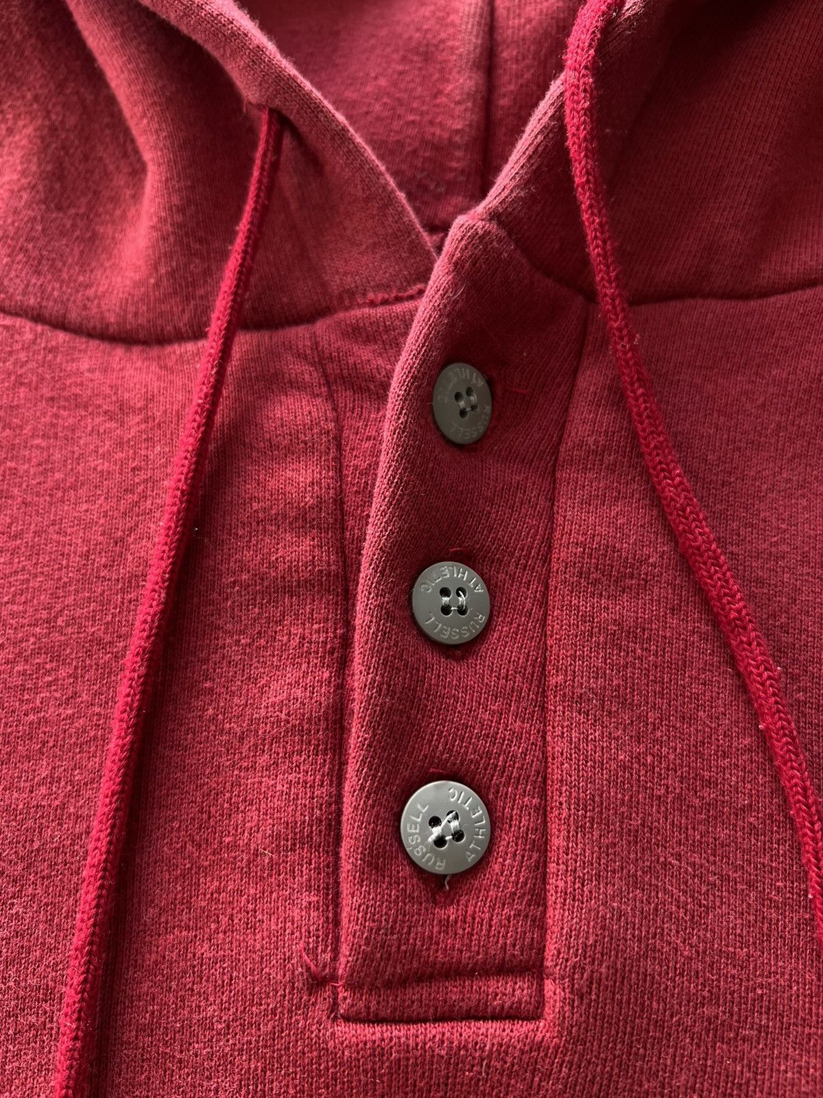Russell Athletic Vintage 90s Russell Athletic Made in USA Burgandy Hoodie Size US L / EU 52-54 / 3 - 6 Thumbnail
