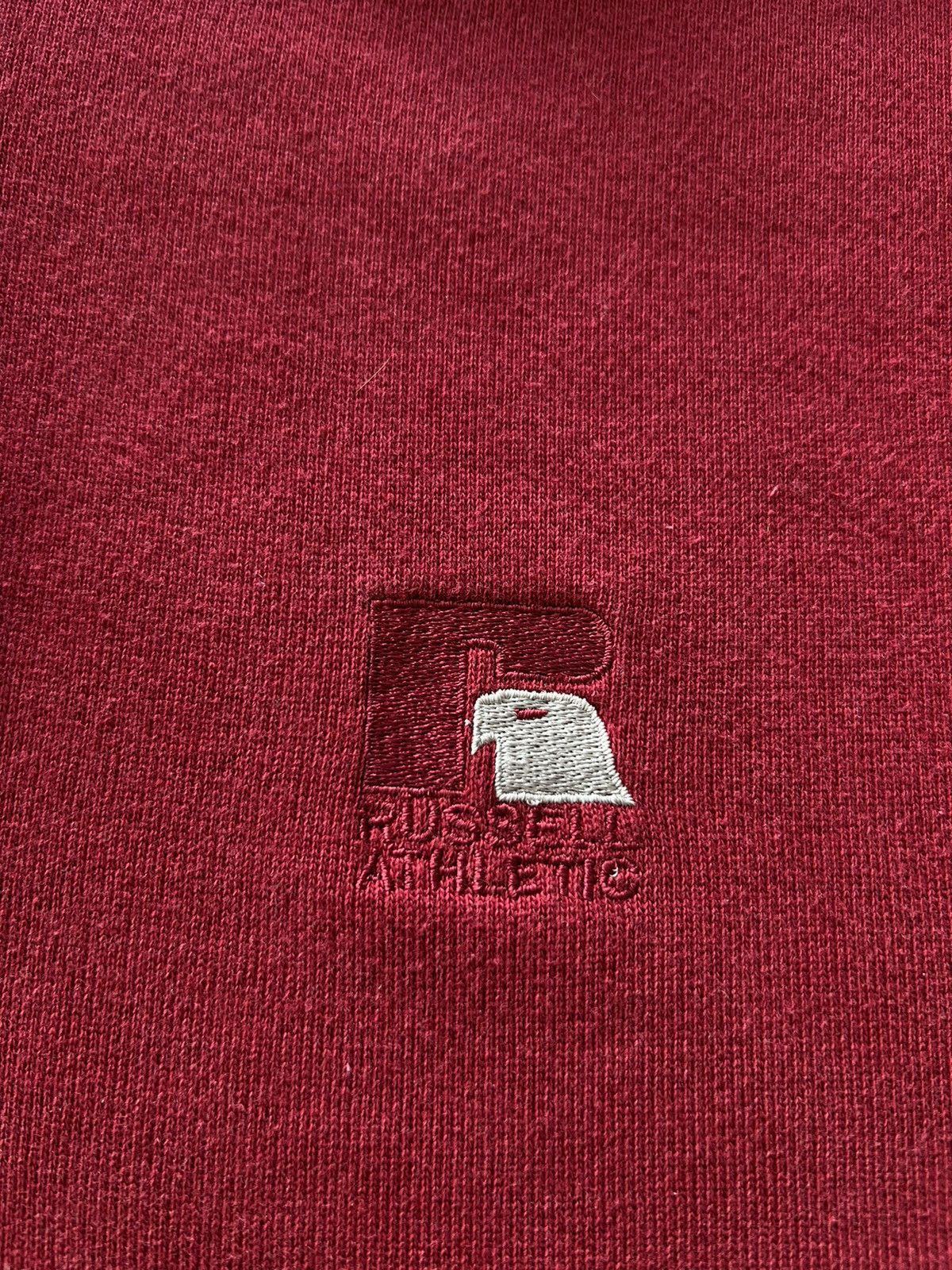 Russell Athletic Vintage 90s Russell Athletic Made in USA Burgandy Hoodie Size US L / EU 52-54 / 3 - 4 Thumbnail