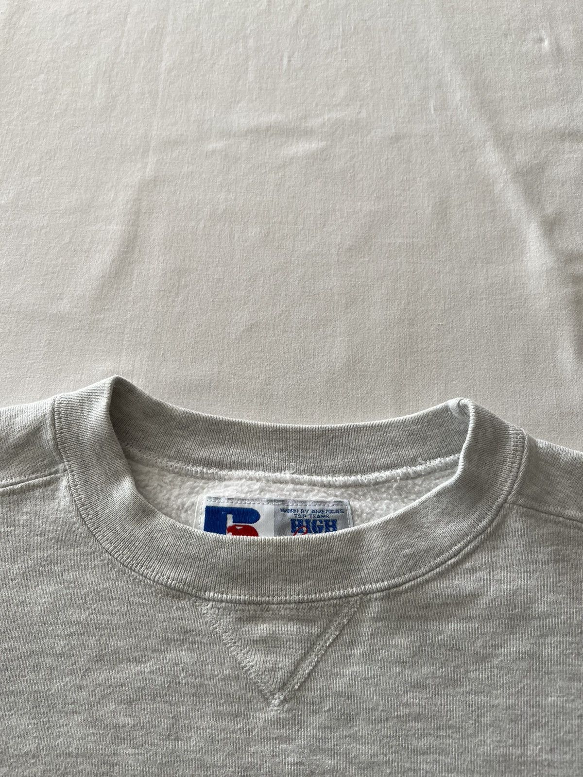 Russell Athletic Vintage 90s Russell Athletic Made in USA Gray Sweatshirts Size US L / EU 52-54 / 3 - 10 Thumbnail