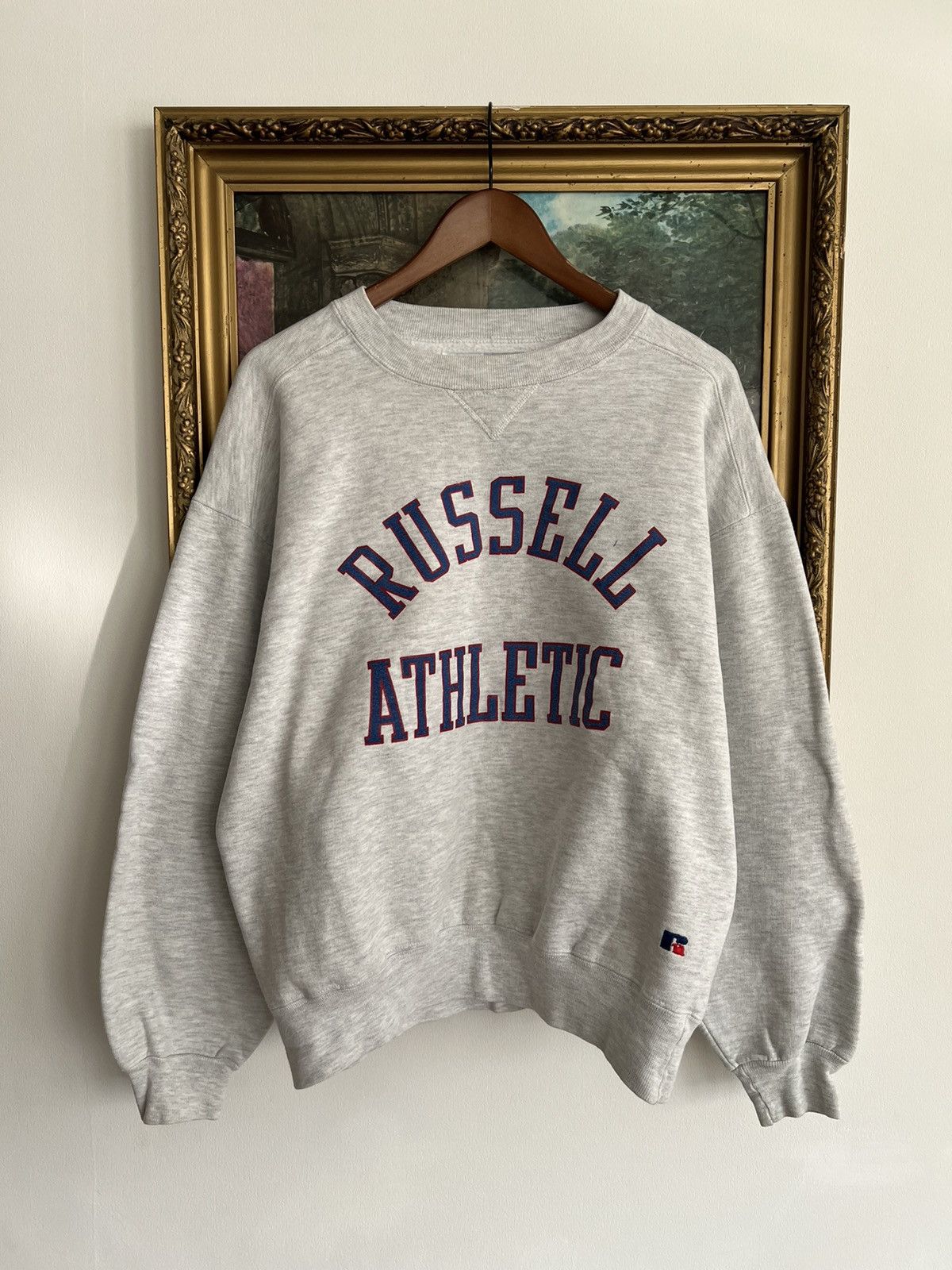 Vintage 90s Russell Athletic Made in USA Gray Sweatshirts