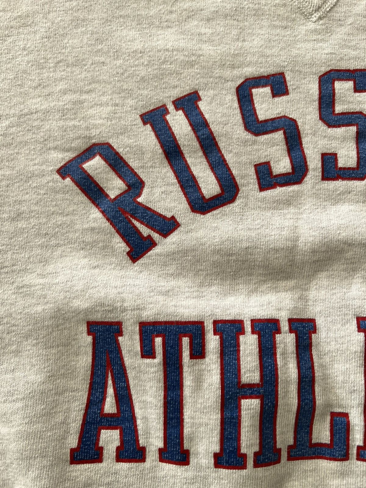 Russell Athletic Vintage 90s Russell Athletic Made in USA Gray Sweatshirts Size US L / EU 52-54 / 3 - 3 Thumbnail