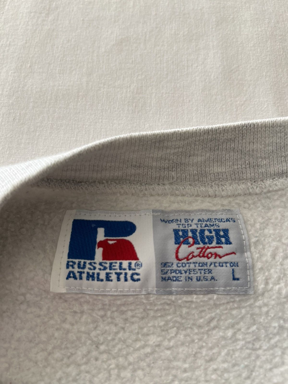 Russell Athletic Vintage 90s Russell Athletic Made in USA Gray Sweatshirts Size US L / EU 52-54 / 3 - 11 Thumbnail
