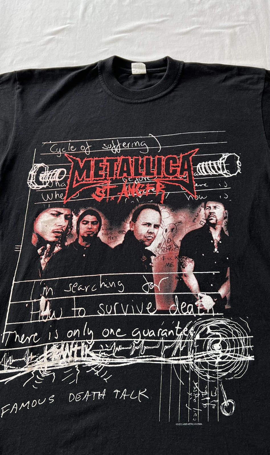 Band Tees Vintage 2004 Metallica St Anger Rock Band Black Tee Size US L / EU 52-54 / 3 - 4 Thumbnail