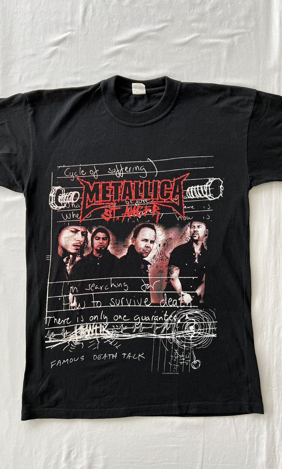 Band Tees Vintage 2004 Metallica St Anger Rock Band Black Tee Size US L / EU 52-54 / 3 - 3 Thumbnail