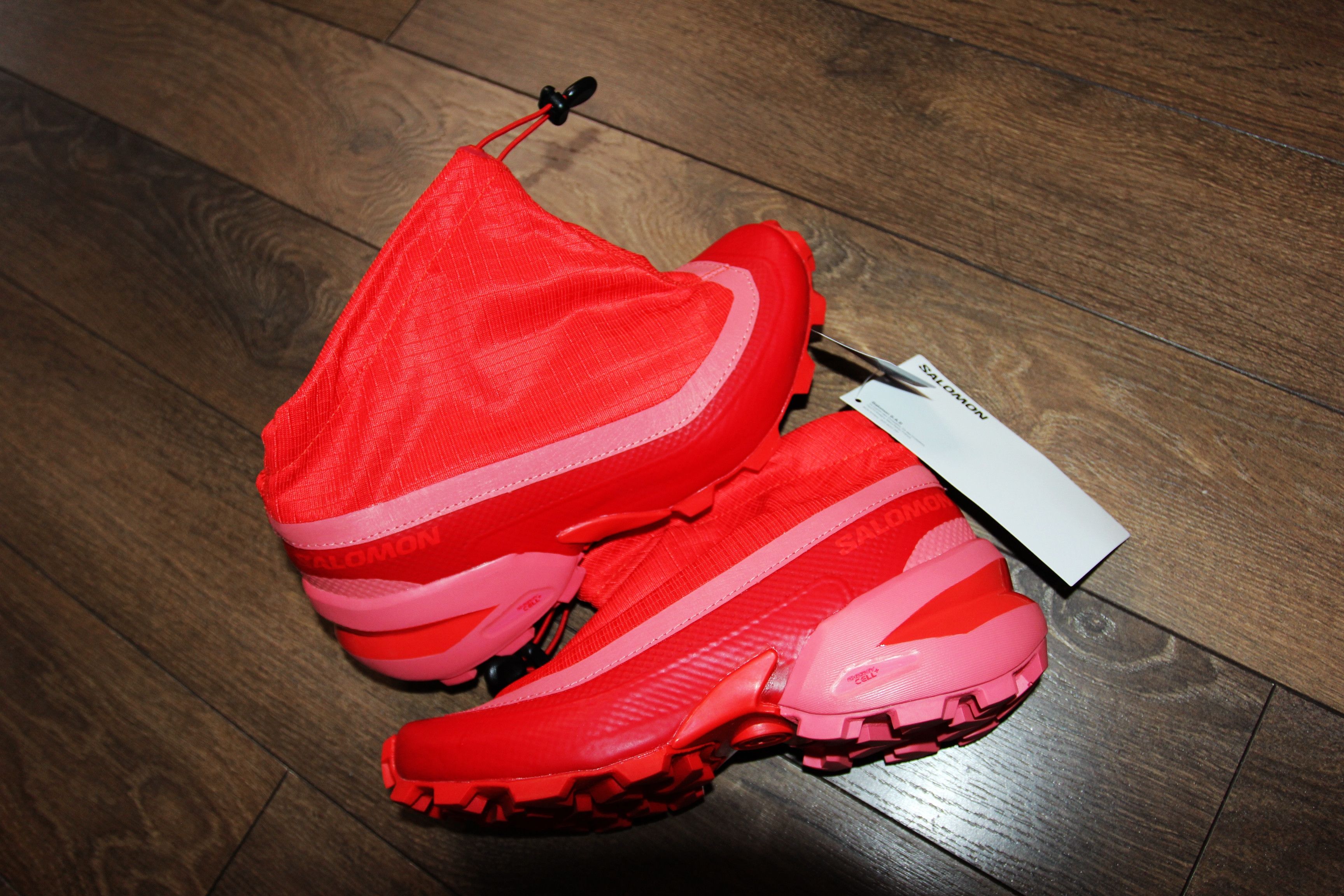 Maison Margiela × Salomon BNWT SS23 MAISON MARGIELA X SALOMON CROSS LOW RED 37 Size US 5 / EU 37 - 3 Thumbnail