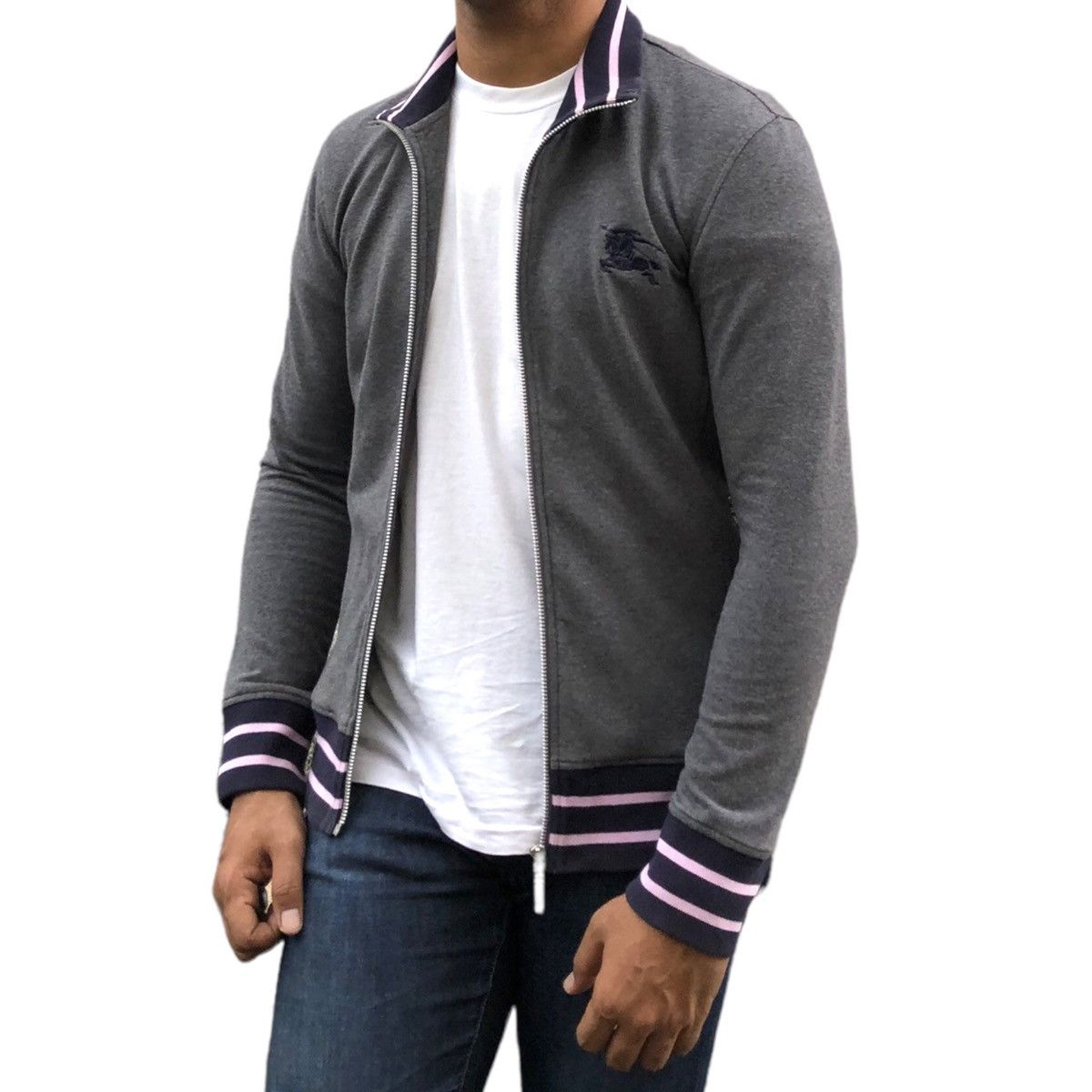 Burberry Burberry Embroidery Logo Stretchable Track Jacket Size US S / EU 44-46 / 1 - 1 Thumbnail