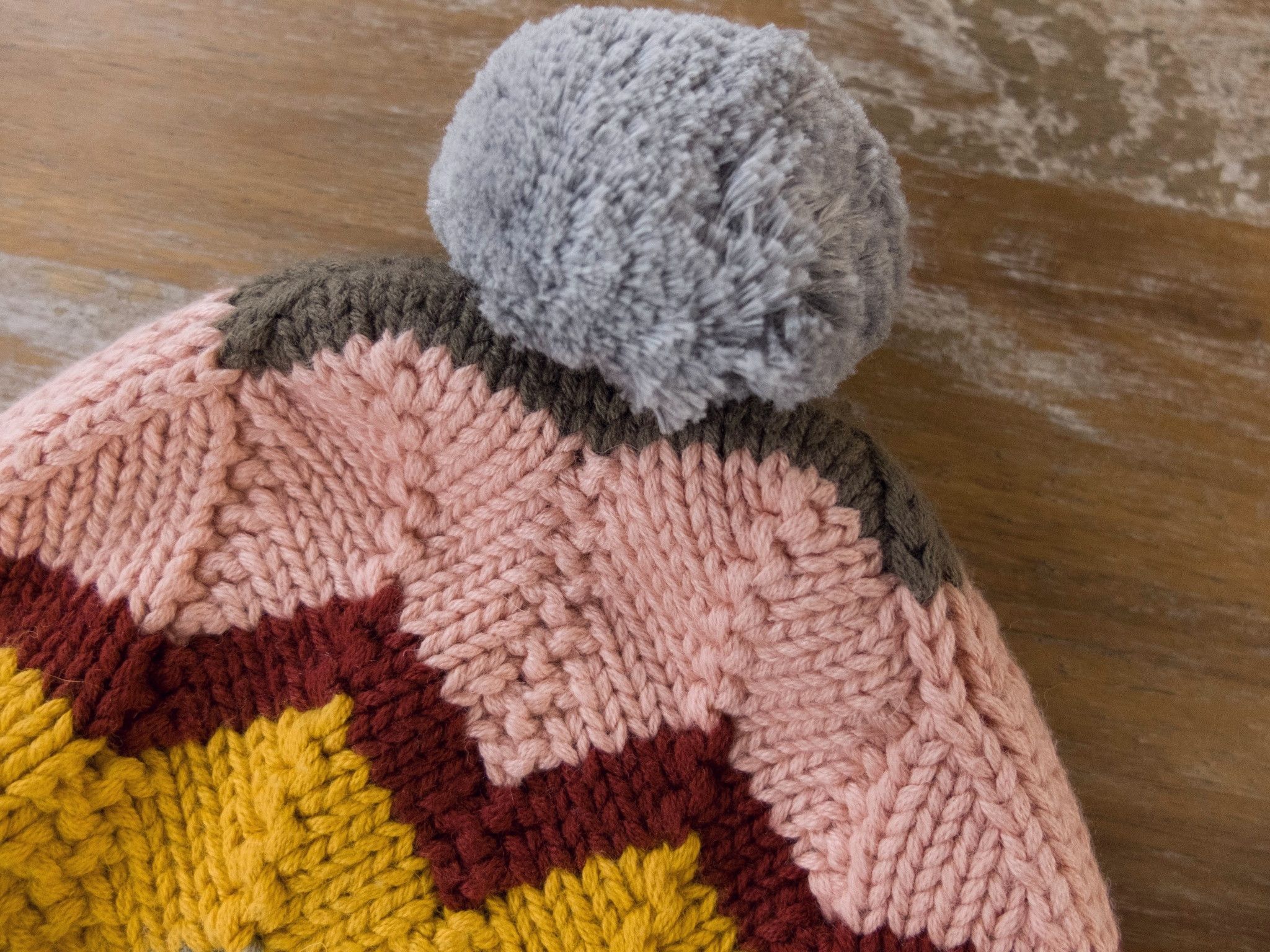 Chloe CHLOE Paris zig zag knit cotton wool blend beanie hat 56 Size ONE SIZE - 3 Thumbnail