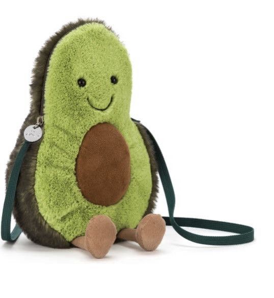 Jellycat Avocado Plush Crossbody Bag