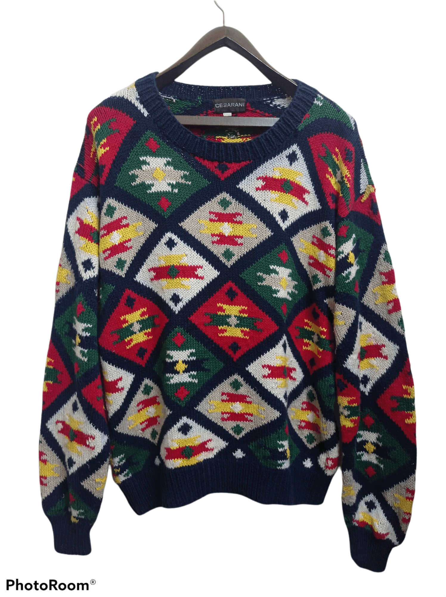 Coogi × Japanese Brand Vintage Cesarani Handmade knitted colourful coogi style Size US L / EU 52-54 / 3 - 1 Thumbnail