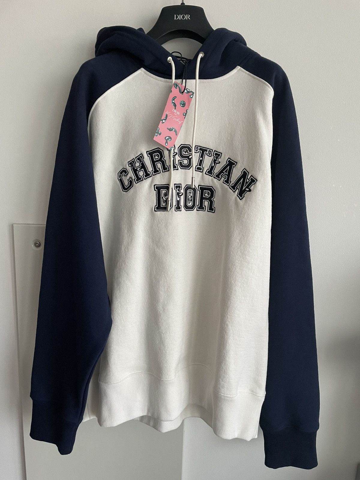 Dior Rare $2,300 Value Dior x Kenny Scharf Runway Logo Hoodie Size US XL / EU 56 / 4 - 21 Thumbnail