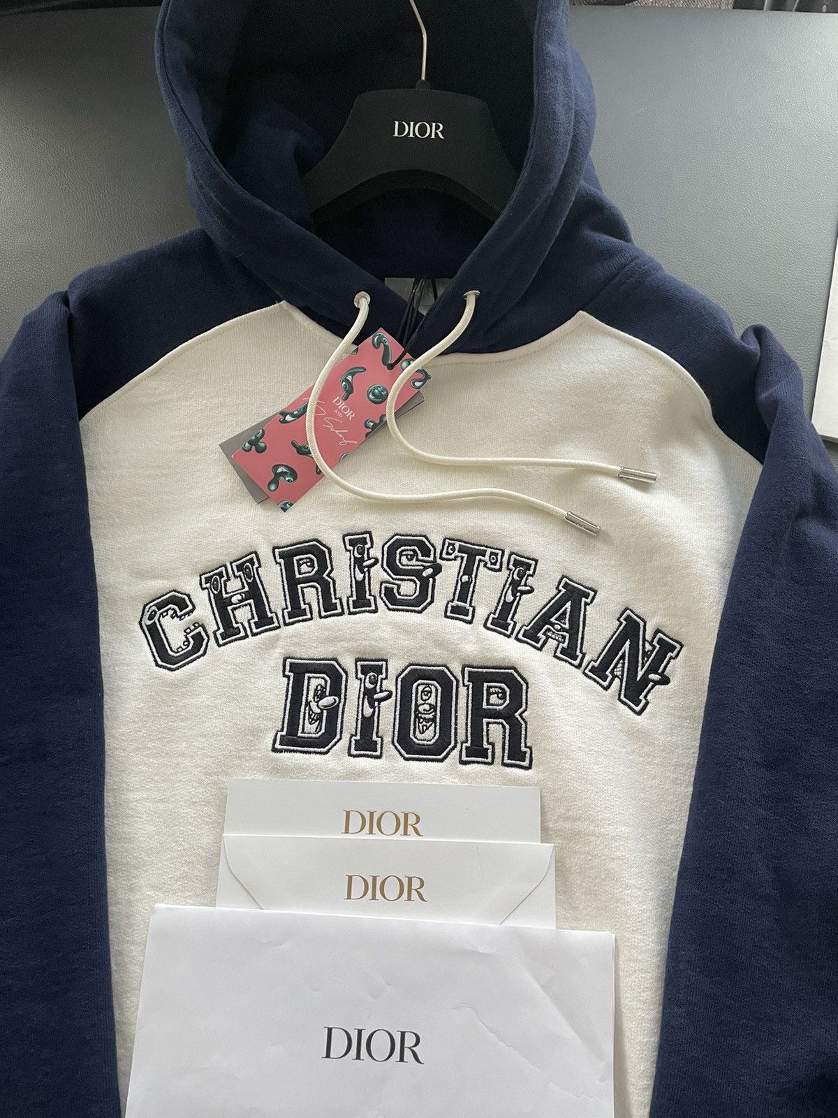 Dior Rare $2,300 Value Dior x Kenny Scharf Runway Logo Hoodie Size US XL / EU 56 / 4 - 22 Thumbnail
