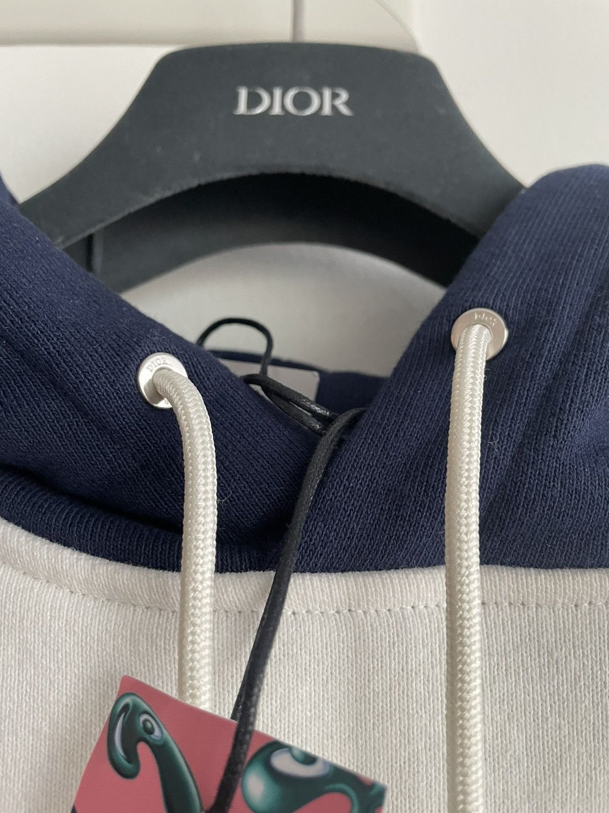 Dior Rare $2,300 Value Dior x Kenny Scharf Runway Logo Hoodie Size US XL / EU 56 / 4 - 20 Thumbnail