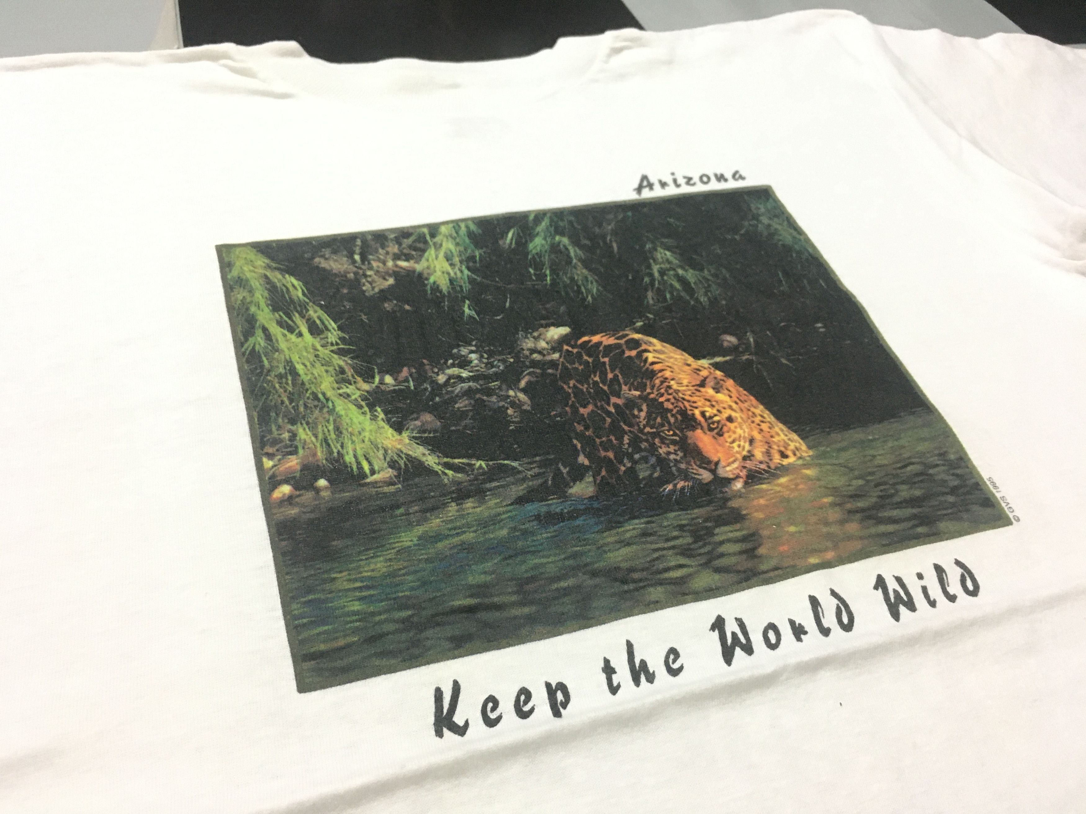 Vintage Vintage Tiger Shirt Arizona Keep the World Wild Size US L / EU 52-54 / 3 - 1 Thumbnail