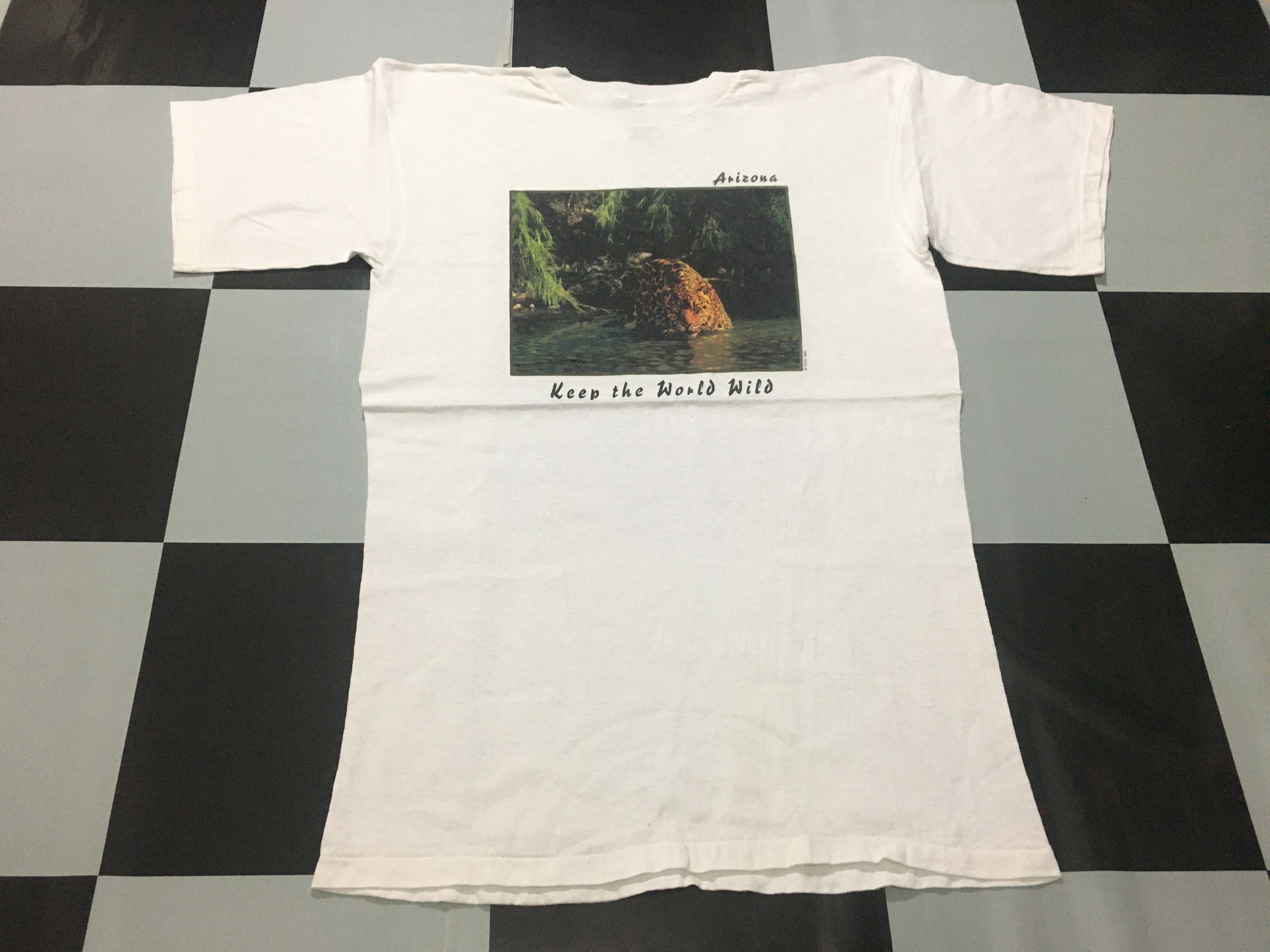 Vintage Vintage Tiger Shirt Arizona Keep the World Wild Size US L / EU 52-54 / 3 - 2 Thumbnail