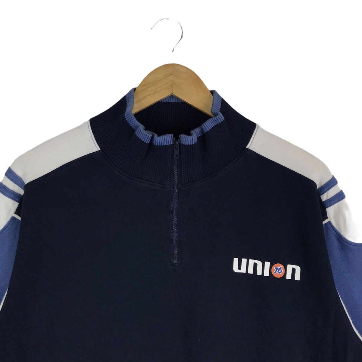 Vintage Vintage 76 Lubricants Half Zipper Sweatshirt Size US L / EU 52-54 / 3 - 4 Thumbnail