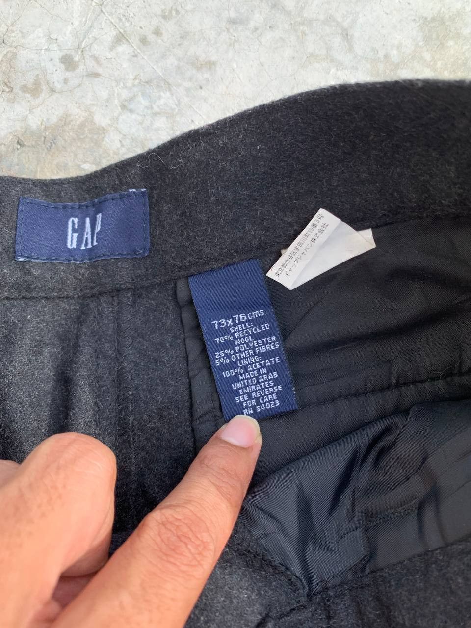 Gap Vintage GAP Baggy Wool Cargos Size US 29 - 6 Thumbnail