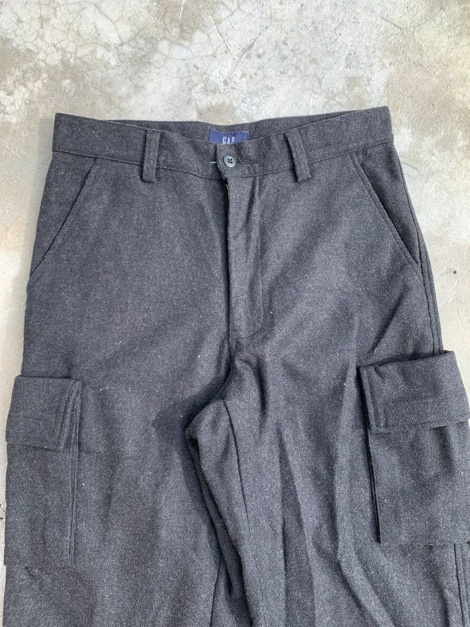 Gap Vintage GAP Baggy Wool Cargos Size US 29 - 3 Thumbnail