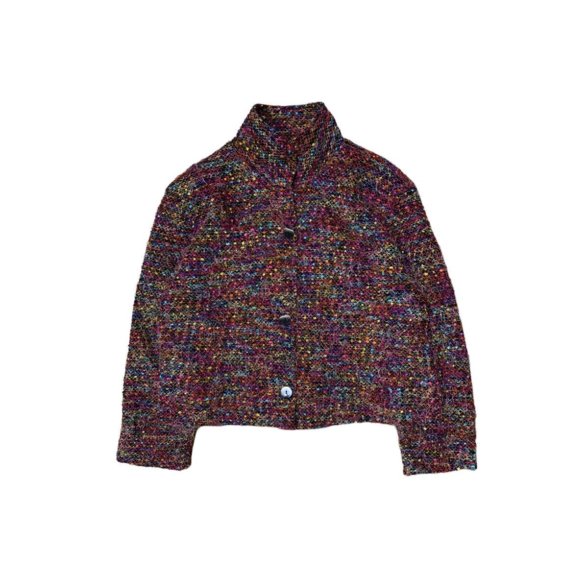 Japanese Brand Rare Lascolinas Classic Tweed Jacket Chanel Tweed Style Size M / US 6-8 / IT 42-44 - 1 Thumbnail