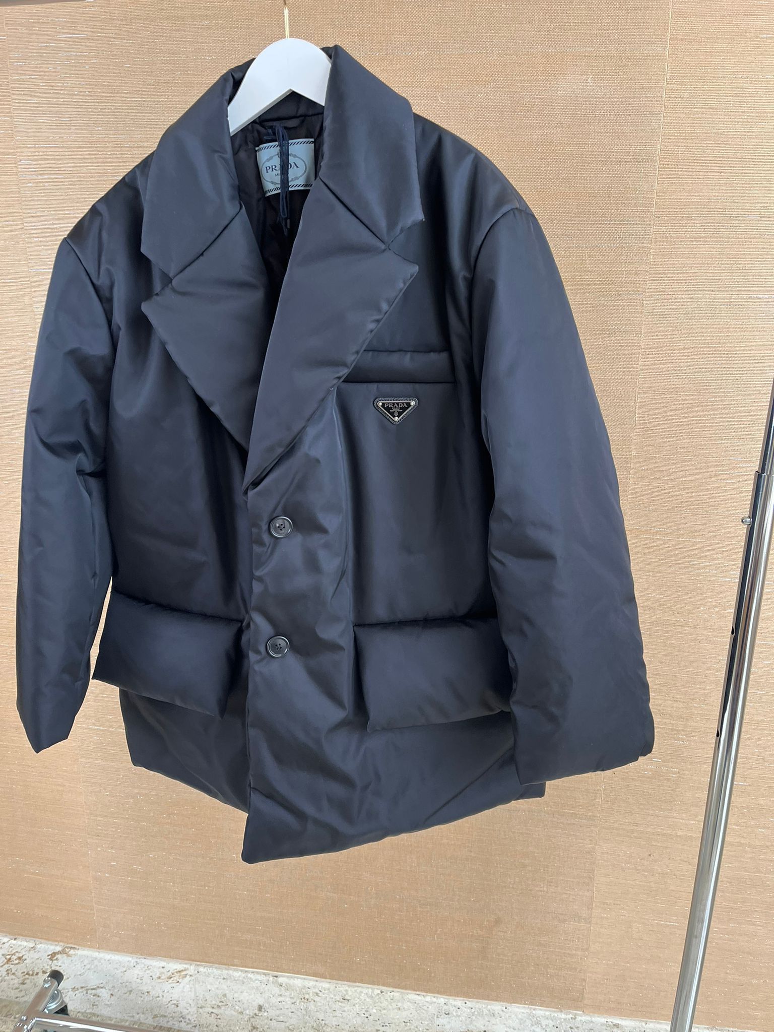 Prada o1rshd1 Blazer Puffa Jacket in Black Size M / US 6-8 / IT 42-44 - 2 Thumbnail