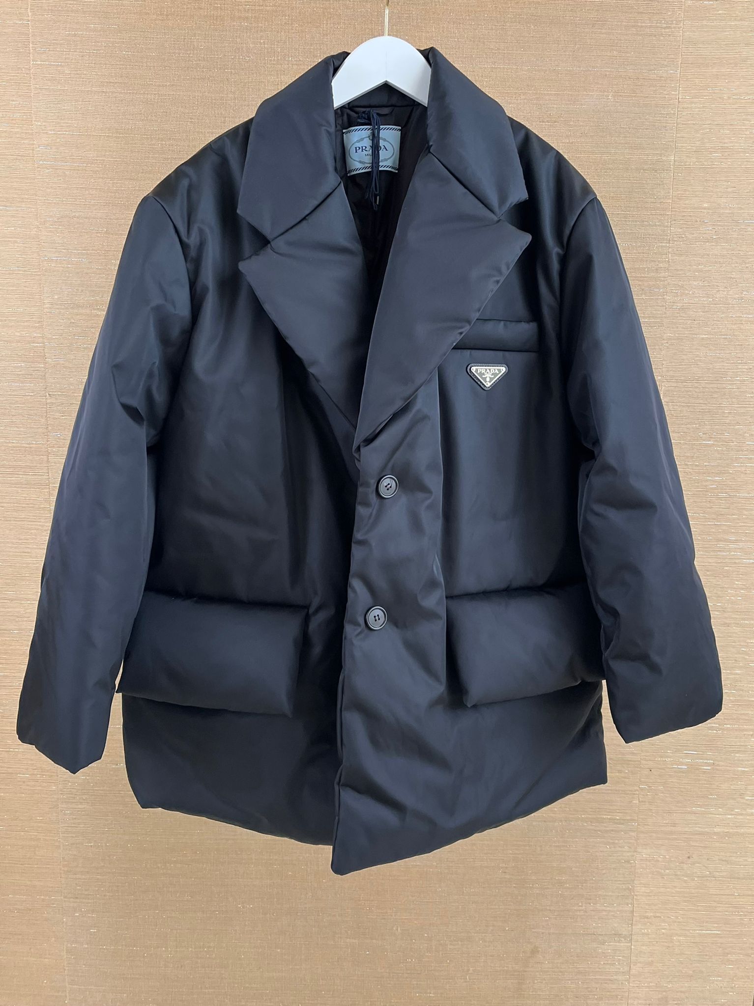 Prada o1rshd1 Blazer Puffa Jacket in Black Size M / US 6-8 / IT 42-44 - 1 Thumbnail