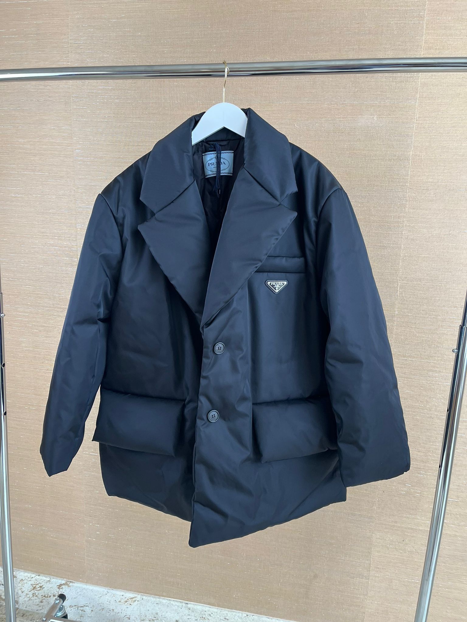 Prada o1rshd1 Blazer Puffa Jacket in Black Size M / US 6-8 / IT 42-44 - 10 Thumbnail