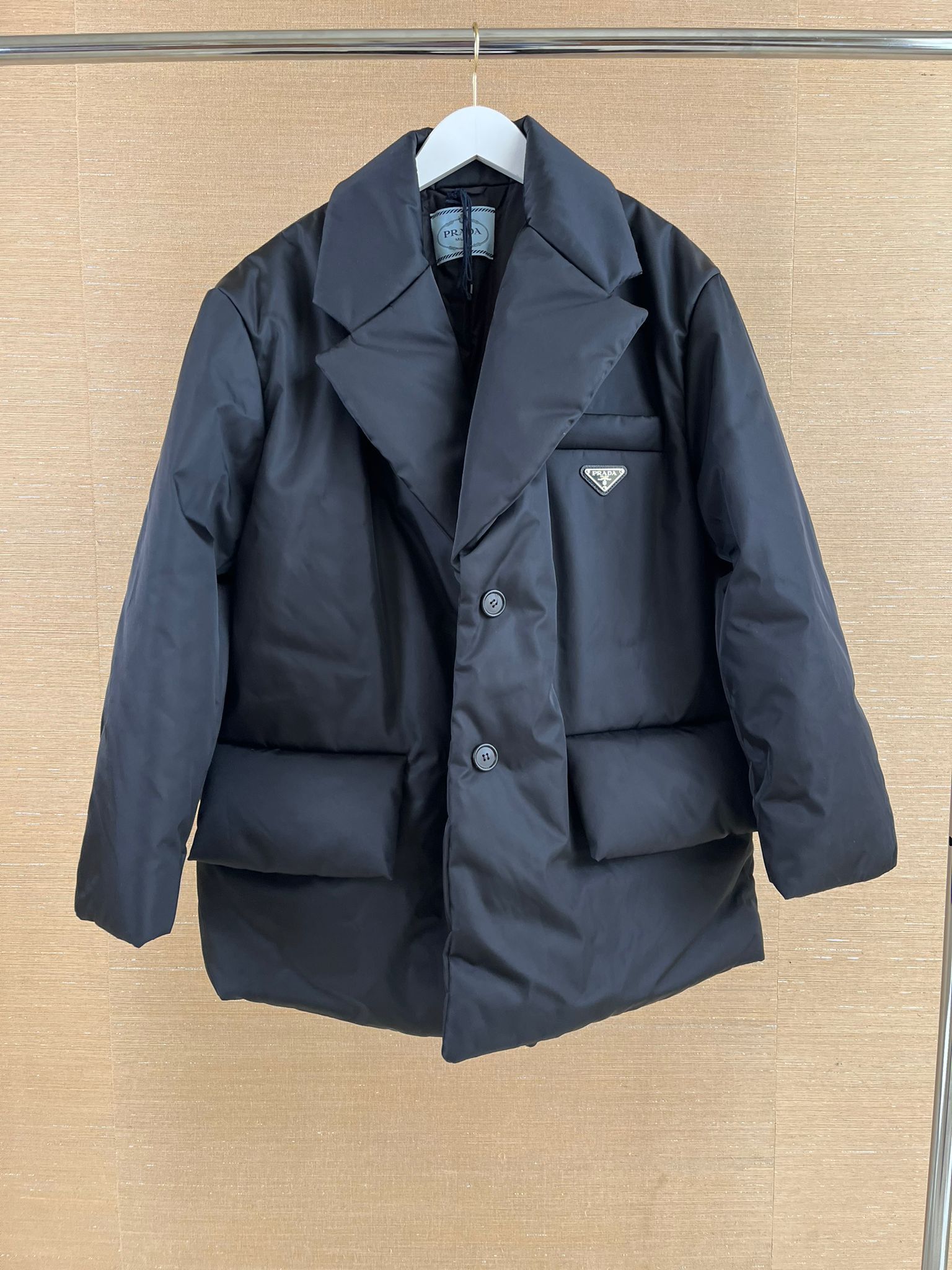 Prada o1rshd1 Blazer Puffa Jacket in Black Size M / US 6-8 / IT 42-44 - 5 Thumbnail