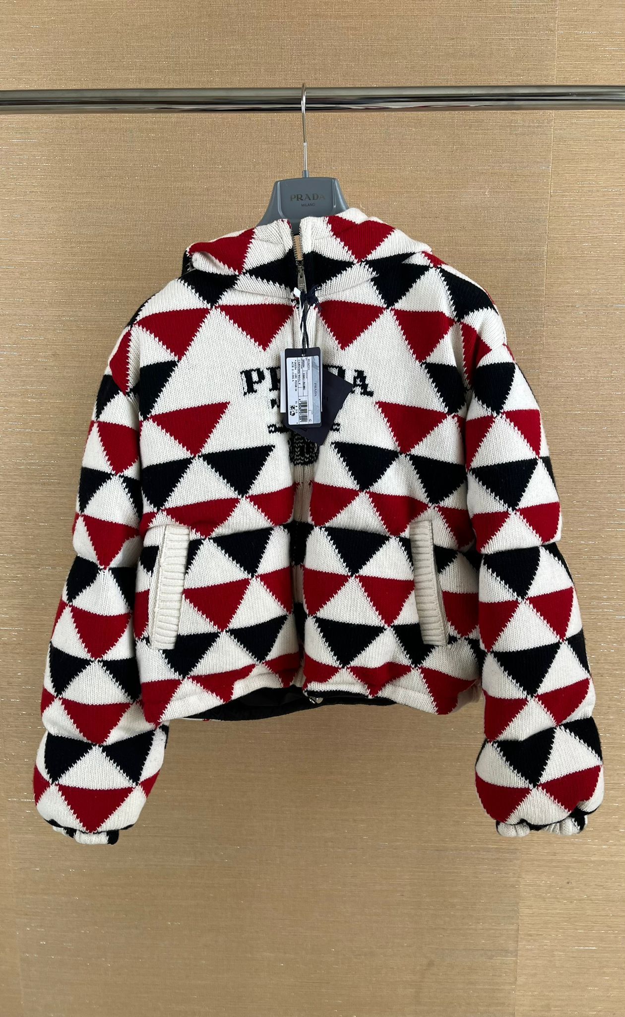 Prada o1rshd1 Blazer Puffa Jacket in Multicolor Size M / US 6-8 / IT 42-44 - 1 Thumbnail