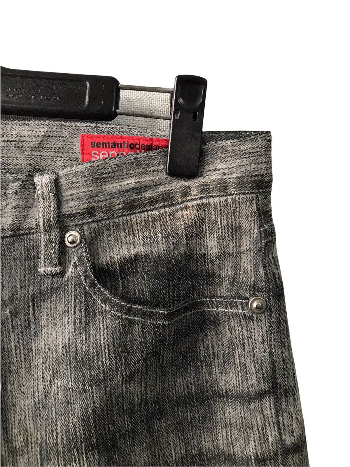 Japanese Brand Semantic Design Gray Faded Distressed Denim Jeans Size US 30 / EU 46 - 5 Thumbnail