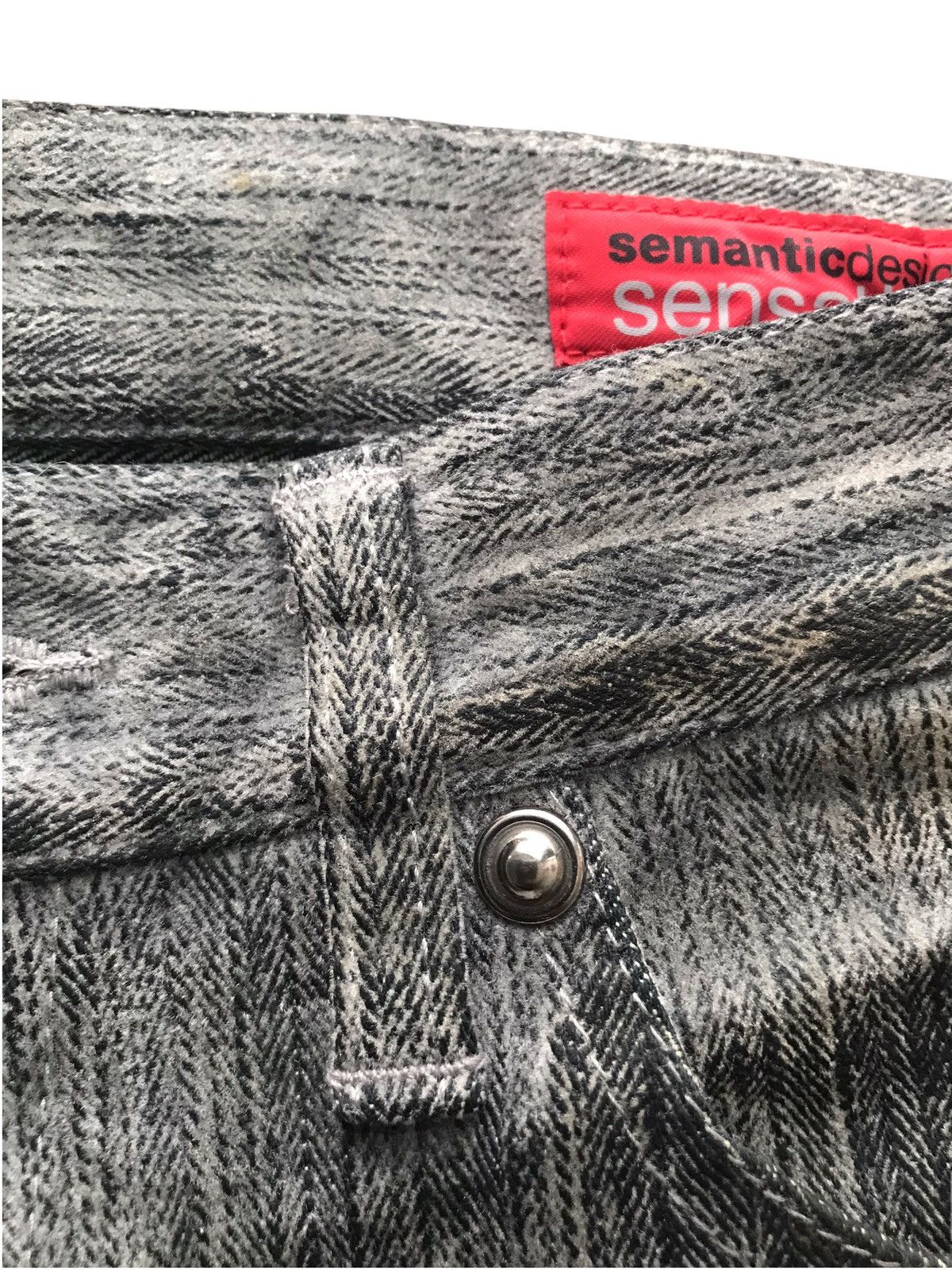 Japanese Brand Semantic Design Gray Faded Distressed Denim Jeans Size US 30 / EU 46 - 13 Thumbnail