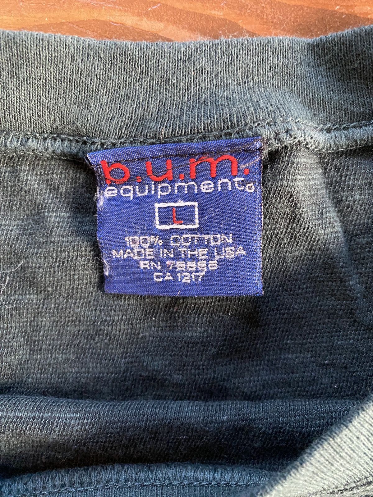 B.U.M Equipment × Vintage Vintage 90’s BUM Equipment Ringer Tee Shirt Size US L / EU 52-54 / 3 - 6 Thumbnail
