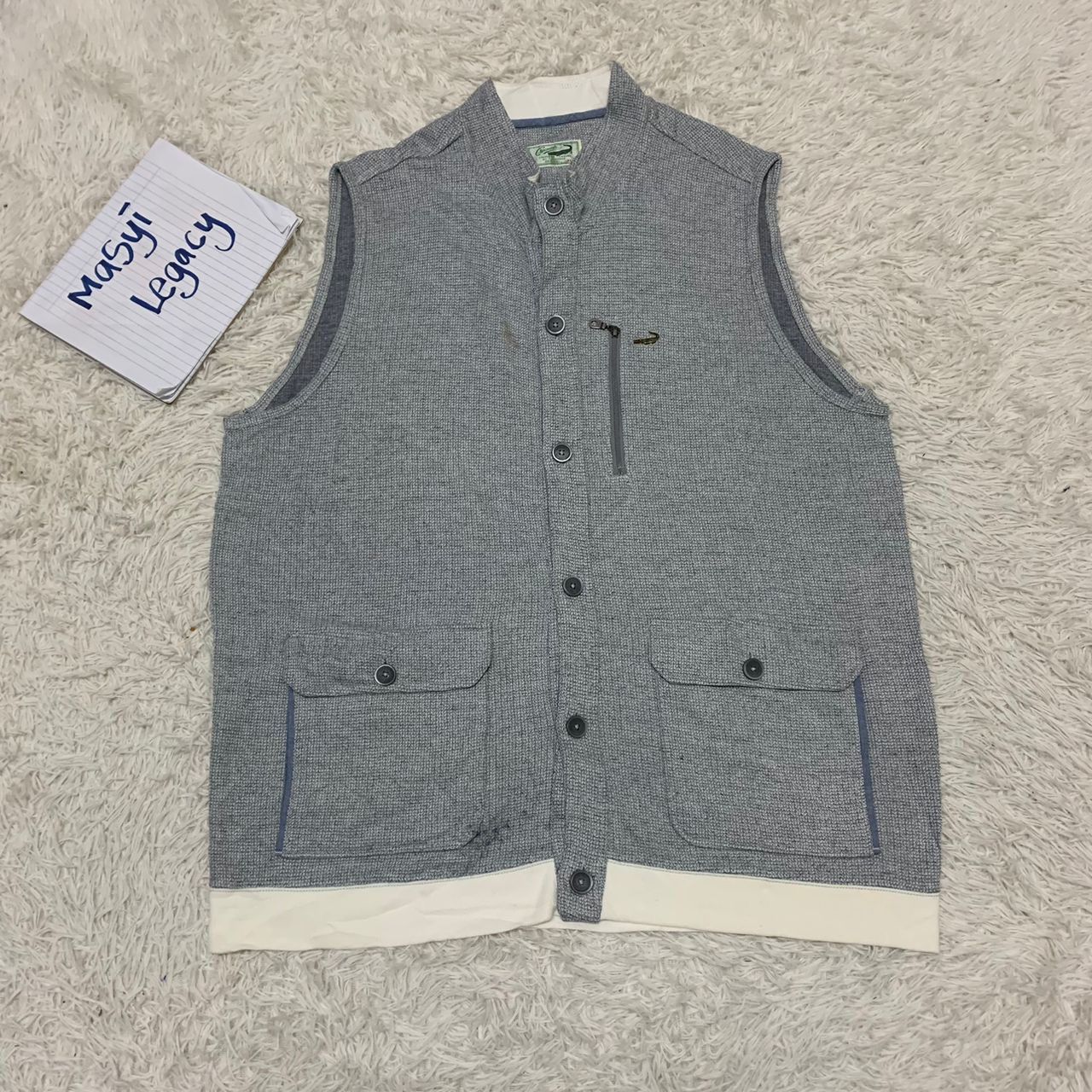 Japanese Brand Vintage crocodile vest Size US L / EU 52-54 / 3 - 1 Thumbnail