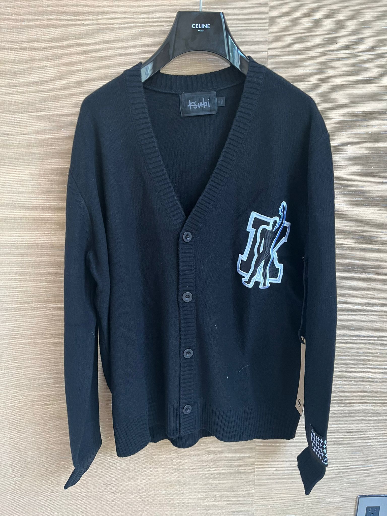 image of Ksubi Man Cardigan Black, Men's (Size Medium)