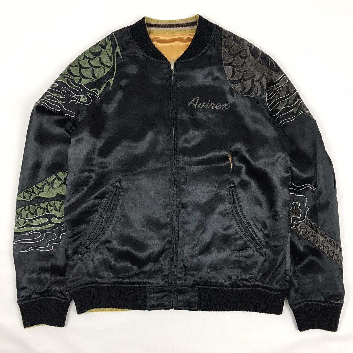 Avirex × Japanese Brand JAPANESE TRADITIONAL SUKAJAN AVIREX rayon reversible jacket Size US M / EU 48-50 / 2 - 7 Thumbnail