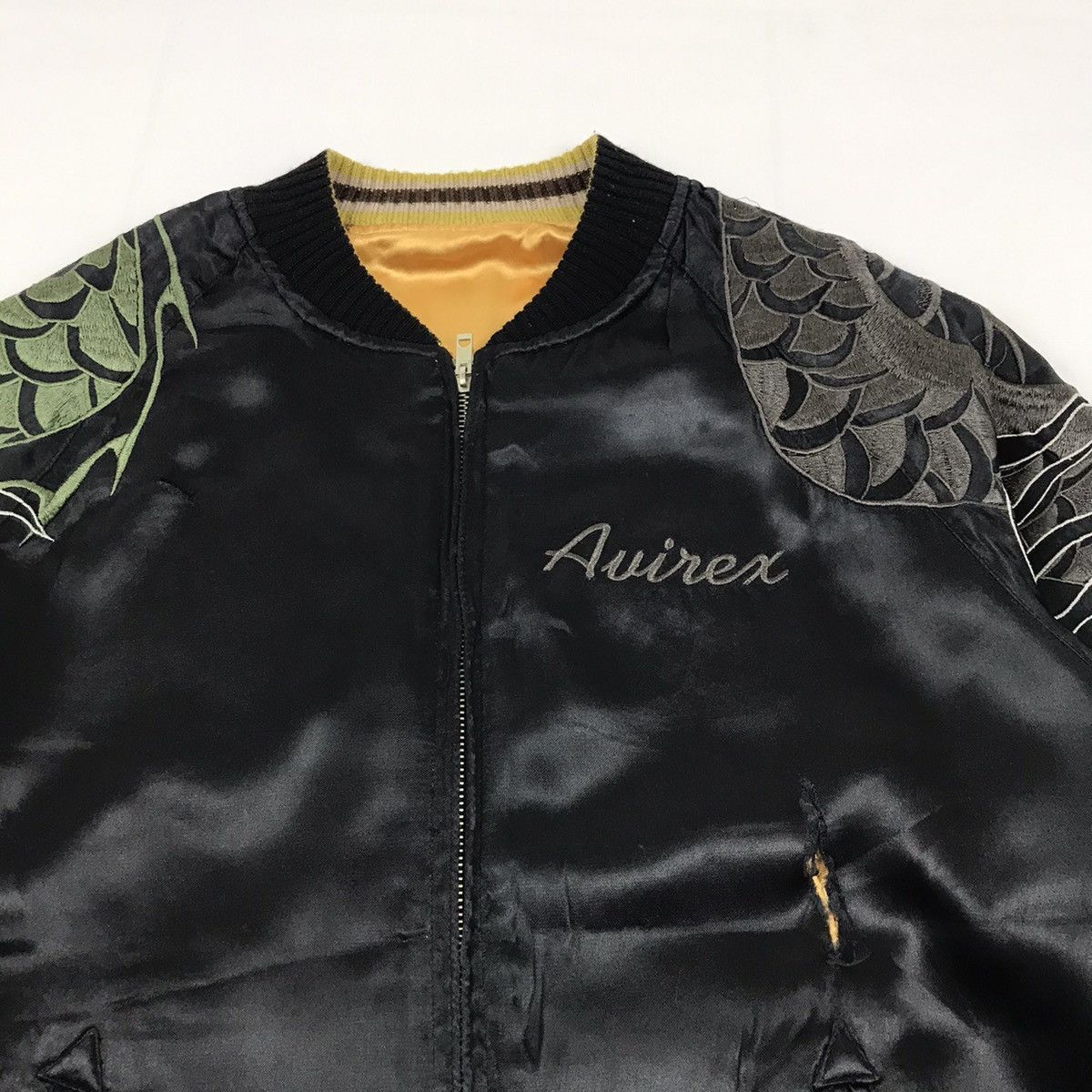 Avirex × Japanese Brand JAPANESE TRADITIONAL SUKAJAN AVIREX rayon reversible jacket Size US M / EU 48-50 / 2 - 9 Thumbnail