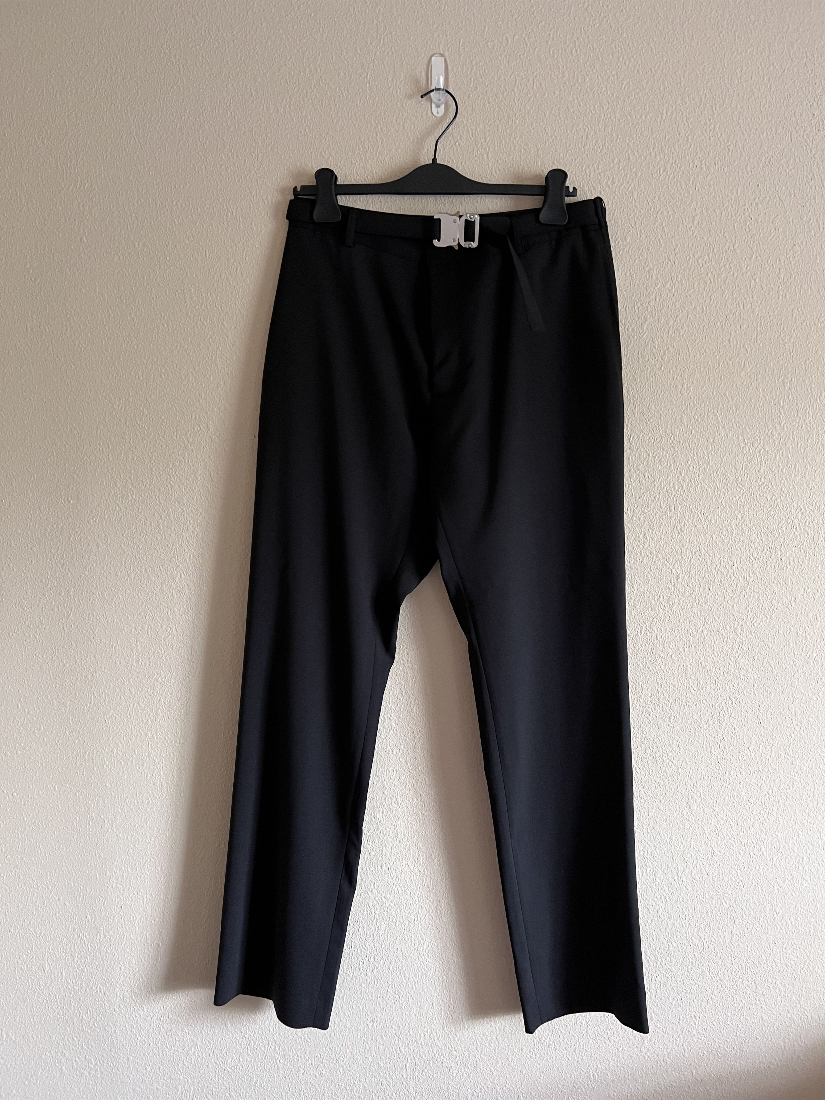 image of 1017 Alyx 9Sm Metal Rollercoaster Buckle Suit Pants In Black, Men's (Size 32)