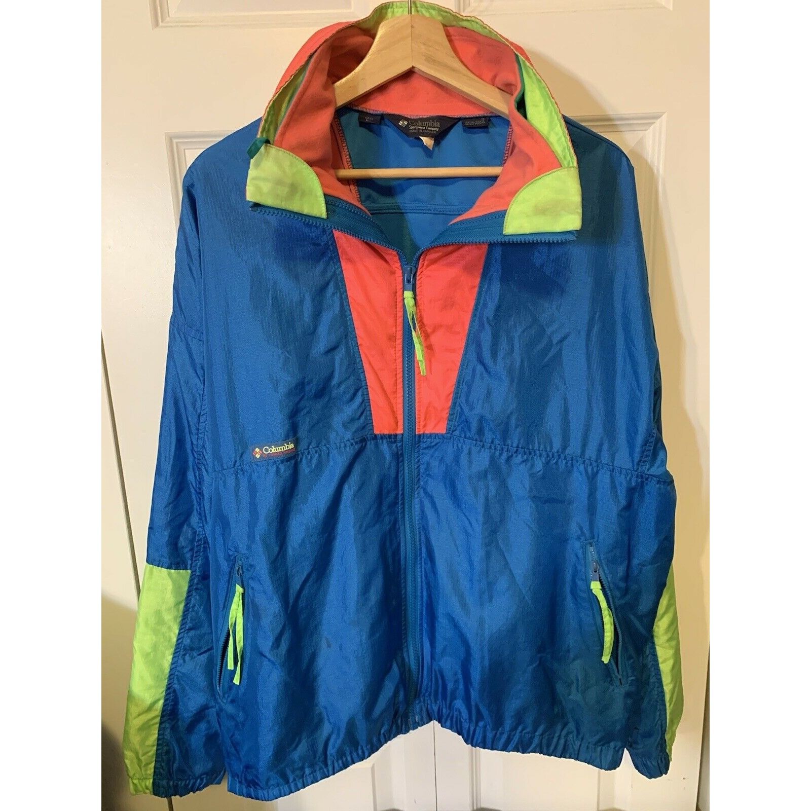 Columbia Vtg Columbia Men’s Sz L Radial Sleeve Zip Up Ski Jacket Neon Size US L / EU 52-54 / 3 - 1 Thumbnail