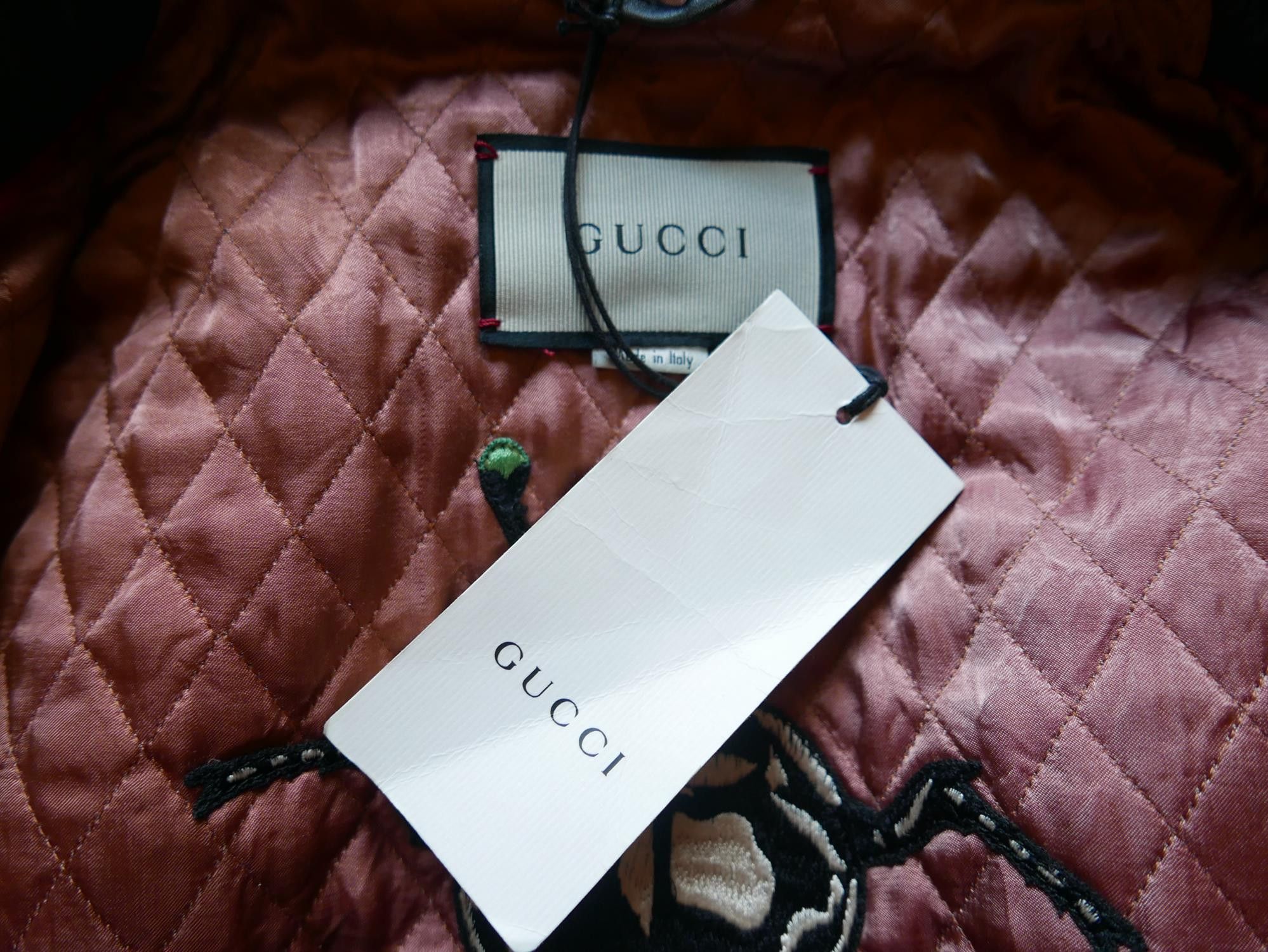 Gucci Gucci Jacket Leather Biker Studded Embroidered NWT 44 Size US S / EU 44-46 / 1 - 5 Thumbnail