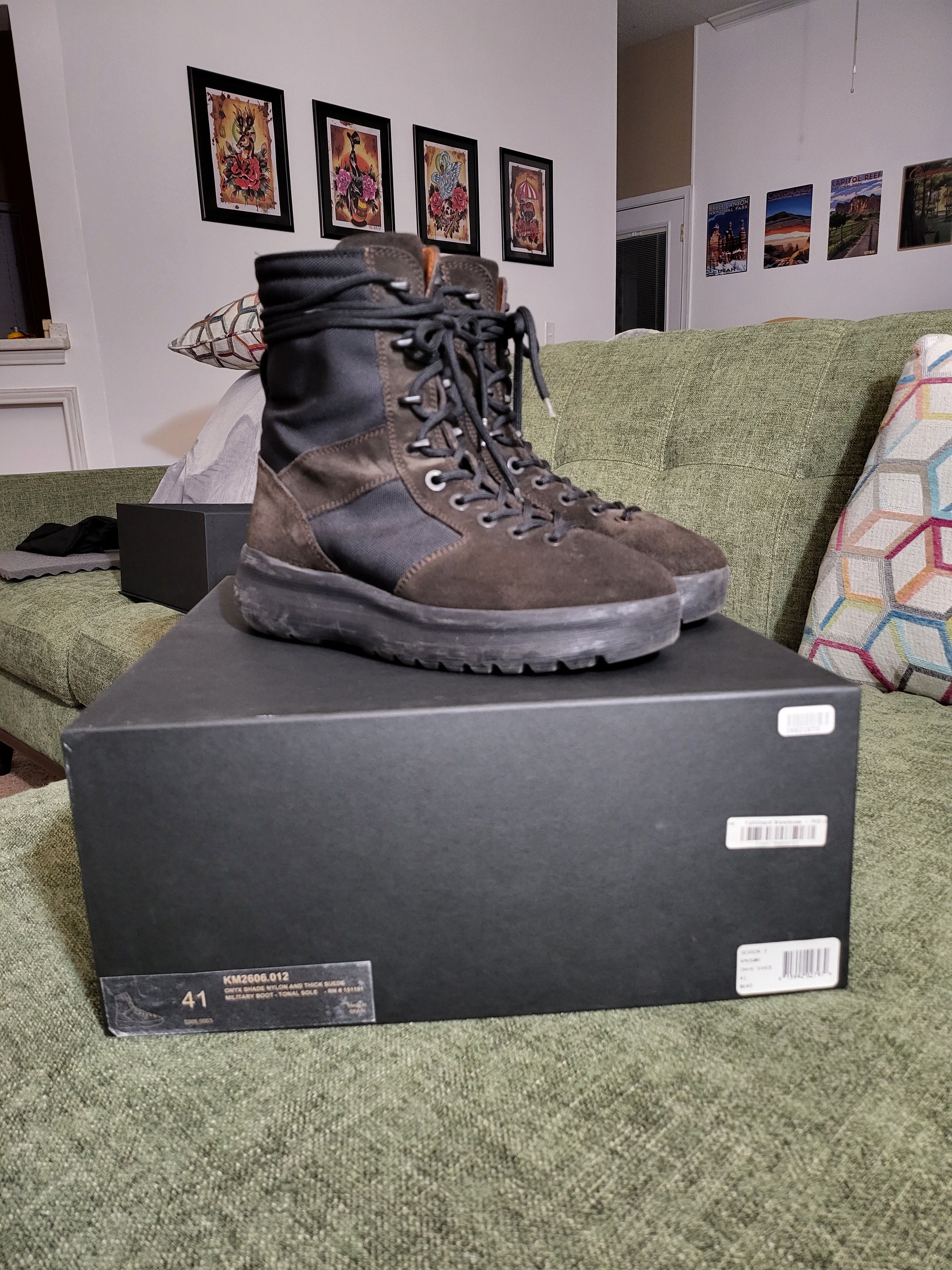 Yeezy Season Yeezy Season 3 Military Boots Onyx Size 8 | Grailed