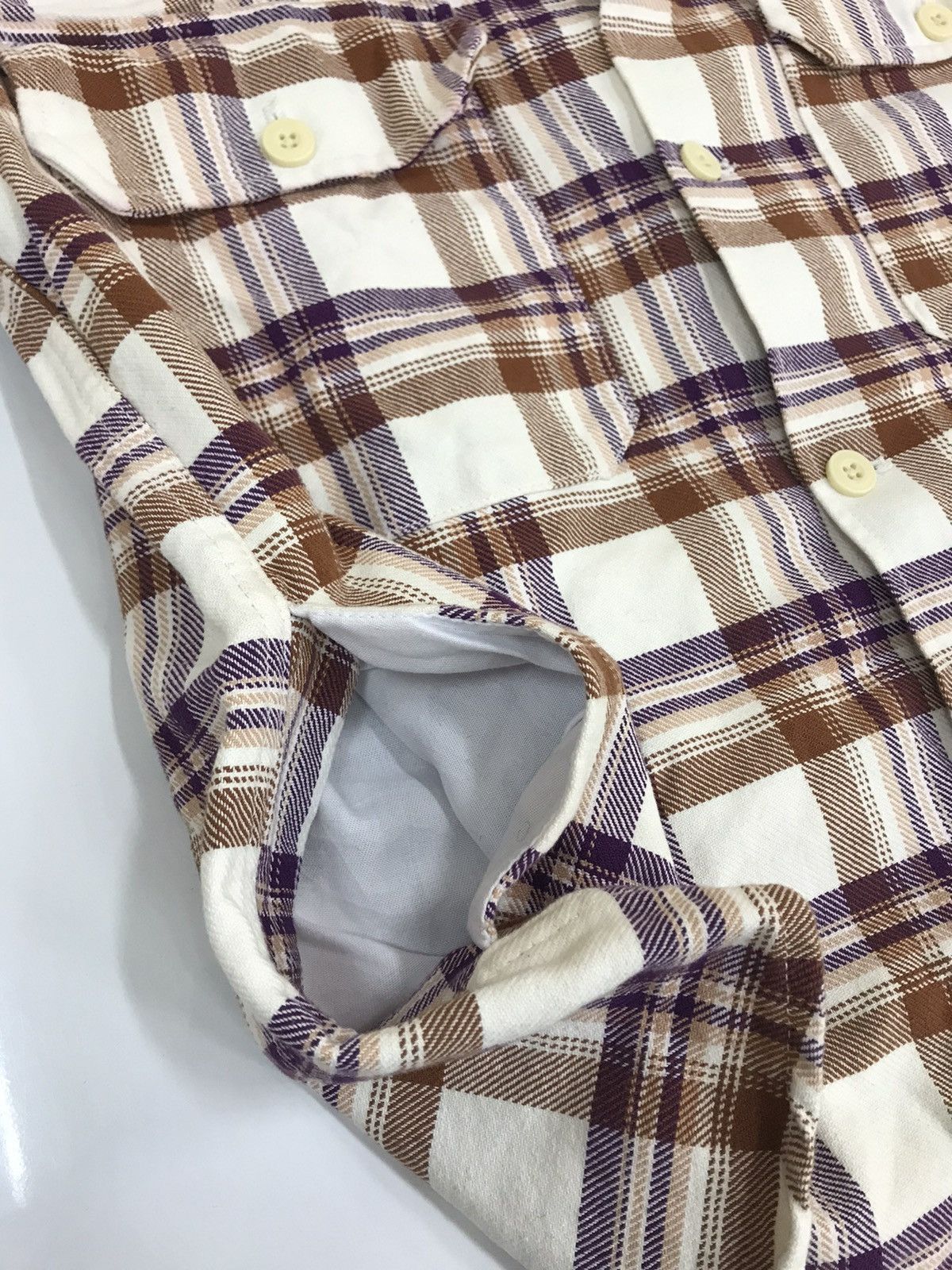Flannel GU Workwear Flannel Shacket – Brown Checkered Size US XL / EU 56 / 4 - 11 Thumbnail