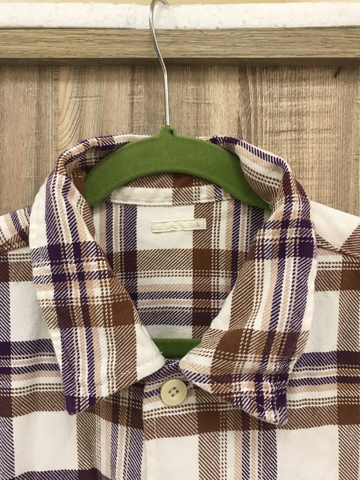 Flannel GU Workwear Flannel Shacket – Brown Checkered Size US XL / EU 56 / 4 - 5 Thumbnail