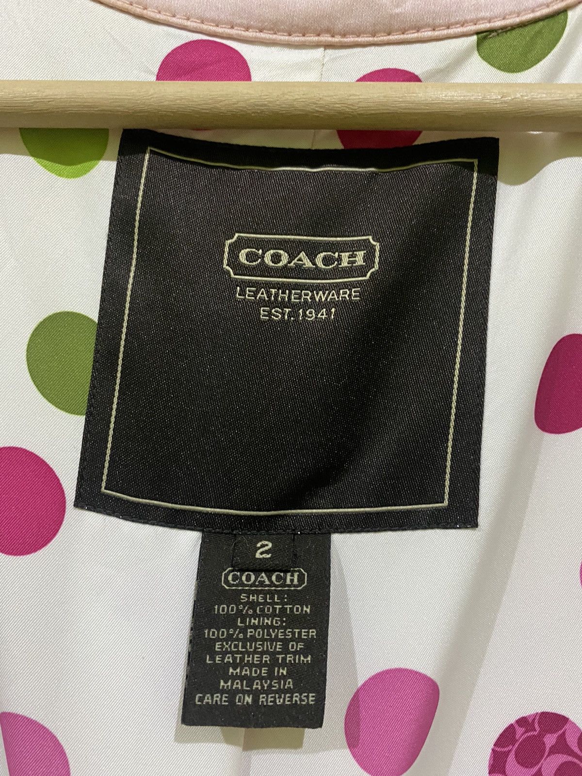 Coach × Designer COACH LEATHERWEAR LONG JACKET Size US S / EU 44-46 / 1 - 7 Thumbnail