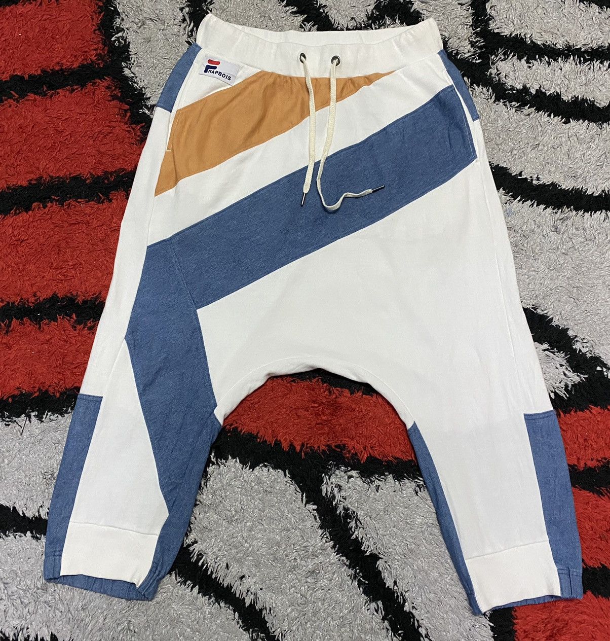 Fila FILA x FRAPBOIS Big logo Baggy Big Crotch Jogger Casual Pant Size US 32 / EU 48 - 2 Thumbnail
