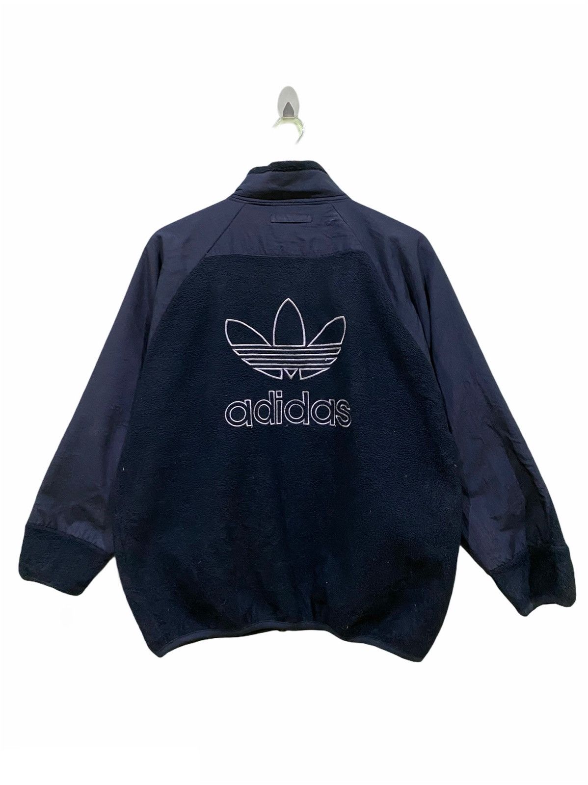 VINTAGE ADIDAS EMBROIDED BIG LOGO SWEATER