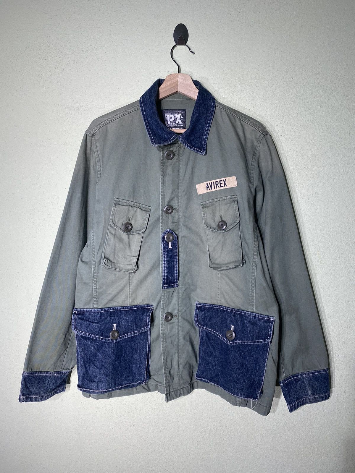 Avirex AVIREX MILITARY DENIME POCKET JACKET Size US L / EU 52-54 / 3 - 2 Thumbnail