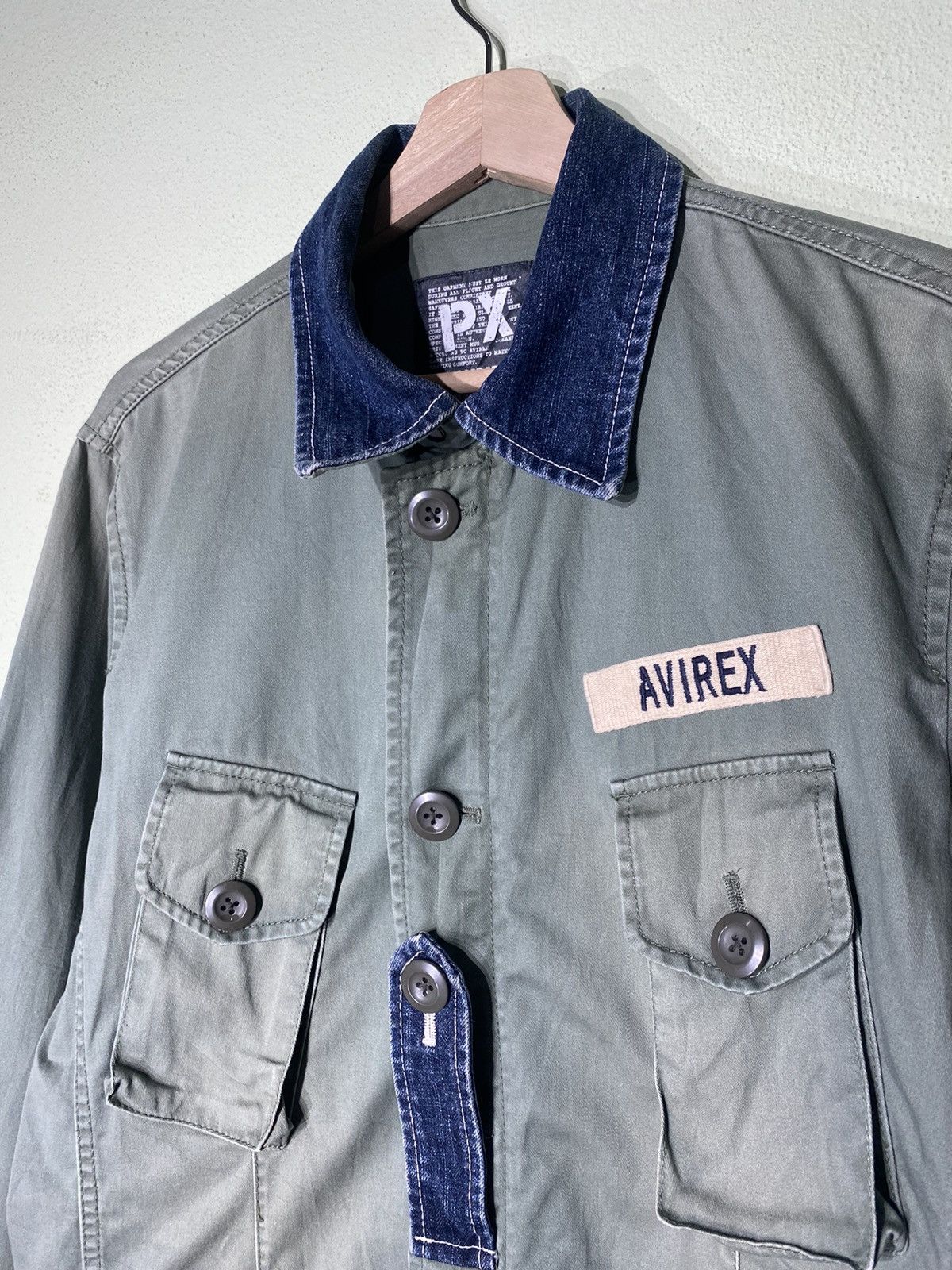 Avirex AVIREX MILITARY DENIME POCKET JACKET Size US L / EU 52-54 / 3 - 5 Thumbnail