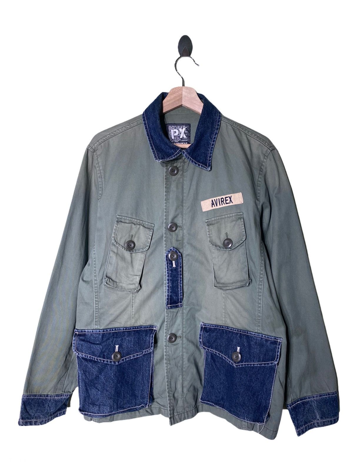 Avirex AVIREX MILITARY DENIME POCKET JACKET Size US L / EU 52-54 / 3 - 1 Thumbnail
