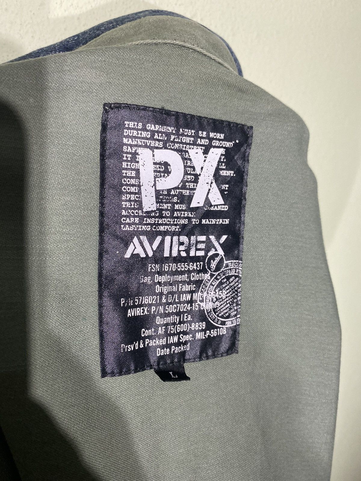 Avirex AVIREX MILITARY DENIME POCKET JACKET Size US L / EU 52-54 / 3 - 12 Thumbnail